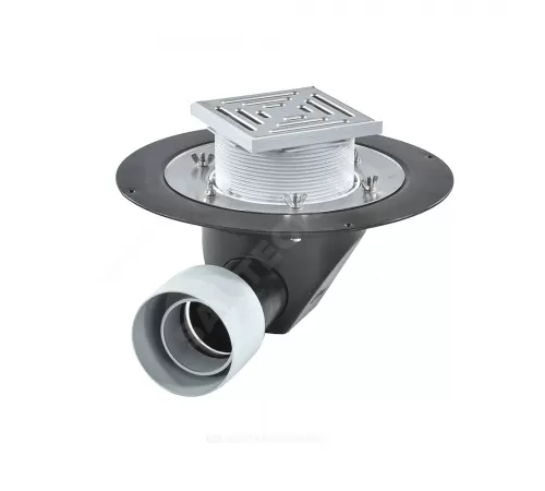 Воронка кровельная HL64B с горизонтальным выпуском PP Дн 75/110 с трапом, теплоизоляцией, обжимным фланцем HL HL64B