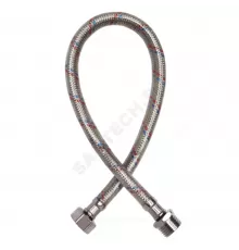 Подводка гибкая для воды нейлоновая оплетка 1/2" г-ш L=0.5м Славен СЛ-ЗП-096