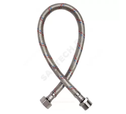 Подводка гибкая для воды нейлоновая оплетка 1/2" г-ш L=0.5м Славен СЛ-ЗП-096