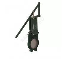 Задвижка шиберная односторонняя чугун VG4400-02MM Ду 200 Ру10 межфл с рычагом уплотнение: металл Tecofi VG4400-02MM0200