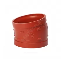 Отвод (колено) под муфту 11,25гр грувлок ковкий чугун XGQT06 Ду80 (Дн89) Ру25 JIANZHI