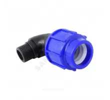 Отвод компрессионный ПЭ Дн 20х1/2"х90гр НР ТПК-АКВА 50012012