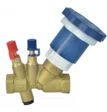 Клапан балансировочный ручной латунь Ду 15 G1/2" Ру25 Тмакс=110 оС ВР Kvs=2.5м3/ч с измерительными ниппелями OR 0621.015