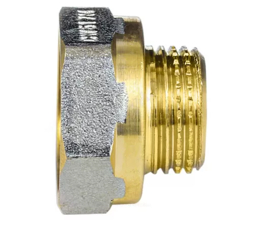 Переход латунь никель реборда Ду 25х15 (1"х1/2") ВР/НР 9021 ГОСТ 32585-2013 Aquasfera 9021-02