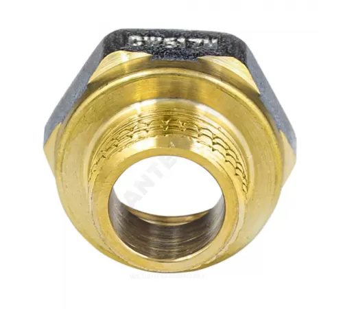 Переход латунь никель реборда Ду 25х15 (1"х1/2") ВР/НР 9021 ГОСТ 32585-2013 Aquasfera 9021-02