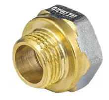 Переход латунь никель реборда Ду 25х15 (1"х1/2") ВР/НР 9021 ГОСТ 32585-2013 Aquasfera 9021-02