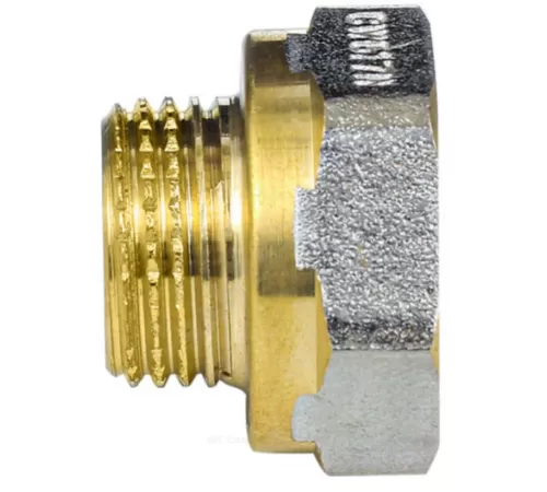 Переход латунь никель реборда Ду 25х15 (1"х1/2") ВР/НР 9021 ГОСТ 32585-2013 Aquasfera 9021-02