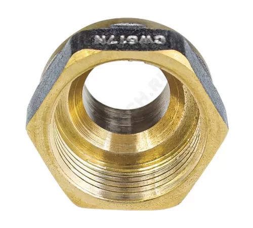 Переход латунь никель реборда Ду 25х15 (1"х1/2") ВР/НР 9021 ГОСТ 32585-2013 Aquasfera 9021-02