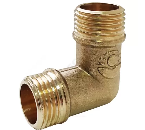 Угольник латунь Ду 15 (1/2") НР/НР VALFEX VF.093.L.012