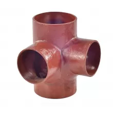 Крестовина чугун SML Ду 100х100х100х88гр 2-х плоскостная б/растр SGACX