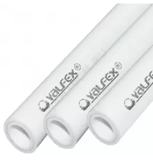 Труба PP-R белая арм алюминием Дн 20х3,4 Ру25 SDR6 Т<90С L=4м VALFEX 10104020 ..