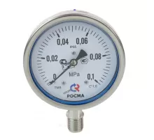 Манометр под гидрозаполнение ТМ-521Р.00 радиальный Дк100мм 0-1,0 МПа кл.1,0 G1/2" Росма 00000001081