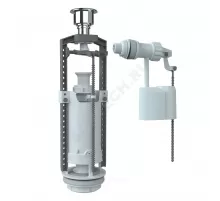 Арматура для бачка сливная/наливная 1/2" боковое подключение кнопка хром 1/реж Unicorn SM-B/H