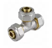 Тройник МП латунь никель обжим Дн 26 ГОСТ 32415-2013 7011 Aquasfera 7011-03