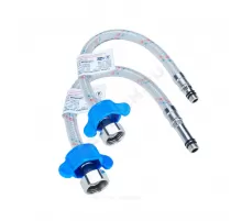 Подводка гибкая для смесителя нейлоновая оплетка М10-1/2" г-ш L=0.3м пара (пакет) Центр Сантехники (Подольск) ГП002025