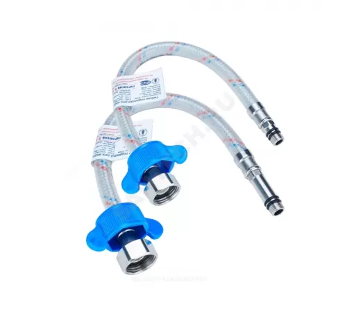 Подводка гибкая для смесителя нейлоновая оплетка М10-1/2" г-ш L=0.3м пара (пакет) Центр Сантехники (Подольск) ГП002025