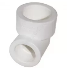Угольник PP-R переходной белый Дн 25х20х90гр внутренняя пайка RTP (РосТурПласт) 15080