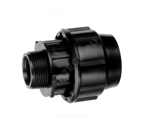 Муфта компрессионная ПЭ Дн 75х2 1/2" НР 1000281