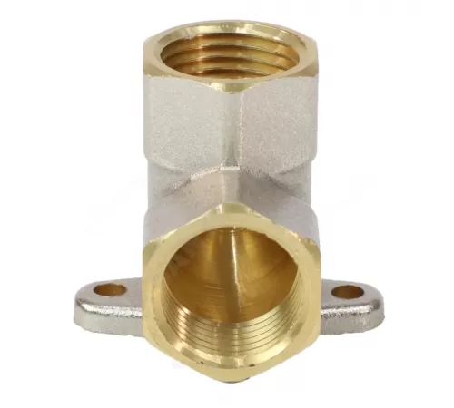 Угольник латунь никель установочный Ду 15 (1/2") ВР/ВР 9004 ГОСТ 32585-2013 Aquasfera 9004-01