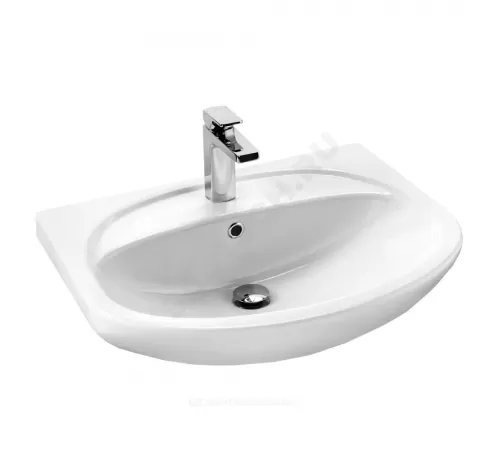 Умывальник мебельный Стелла 65 1 отверстие под смеситель по центру белый Santek 1.WH11.0.174