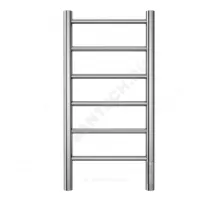 Полотенцесушитель электрический нерж сталь Лесенка 132 Вт 300х650мм 6П со встроенным диммером справа Аврора Терминус 4670078541826