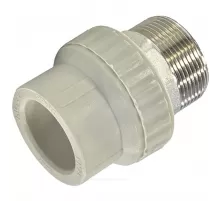 Муфта PP-R комбинированная под ключ серая Дн 40х1 1/2" НР VALFEX 10135240Г