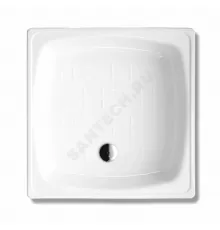 Поддон душевой стальной квадрат Standart Plus 800х800х130 рифленый белый White Wave (Караганда)