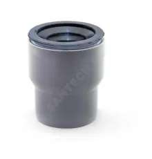 Переход PP-H на чугун серый Дн 50х75 б/нап с манжетой RTP (РосТурПласт) 36641