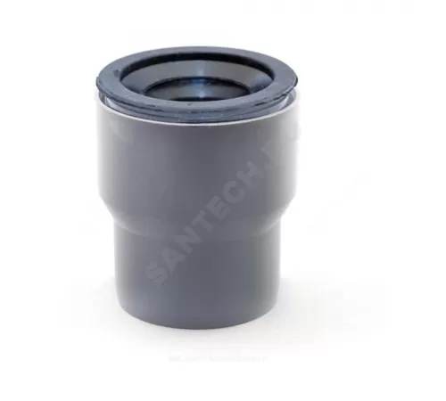 Переход PP-H на чугун серый Дн 50х75 б/нап с манжетой RTP (РосТурПласт) 36641