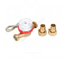 Счётчик г/в и х/в крыльчатый одноструйный Ду 20 Ру16 Qn=2,5 м3/ч 90С L=130мм резьба импульсный В/К IP67 ВСКМ-20 ДГ2 Декаст 72-20-245