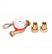 Счётчик г/в и х/в крыльчатый одноструйный Ду 20 Ру16 Qn=2,5 м3/ч 90С L=130мм резьба импульсный В/К IP67 ВСКМ-20 ДГ2 Декаст 72-20-245