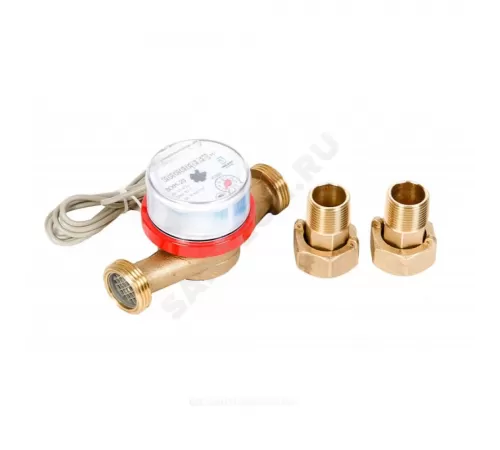 Счётчик г/в и х/в крыльчатый одноструйный Ду 20 Ру16 Qn=2,5 м3/ч 90С L=130мм резьба импульсный В/К IP67 ВСКМ-20 ДГ2 Декаст 72-20-245