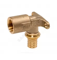 Водорозетка для PE-X труб аксиальная латунь Дн 16х1/2" ВР MX Рехау 11096761001