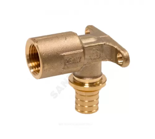 Водорозетка для PE-X труб аксиальная латунь Дн 20х1/2" ВР MX Рехау 11096881001