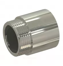 Удлинитель латунь никель переходной Ду 15х20 (1/2"х3/4") L=20мм ВР/НР RTP (РосТурПласт) 28519