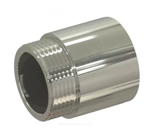 Удлинитель латунь никель переходной Ду 15х20 (1/2"х3/4") L=20мм ВР/НР RTP (РосТурПласт) 28519