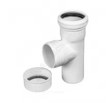 Ревизия PP-M с крышкой бесшумная белая Дн 50 б/нап в/к RTP (РосТурПласт) 24562