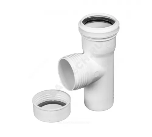 Ревизия PP-M с крышкой бесшумная белая Дн 50 б/нап в/к RTP (РосТурПласт) 24562