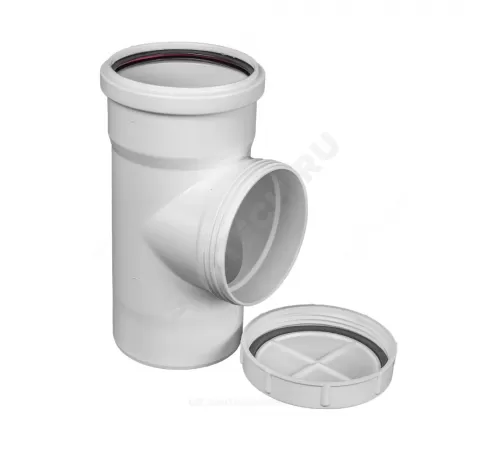 Ревизия PP-M с крышкой бесшумная белая Дн 50 б/нап в/к RTP (РосТурПласт) 24562