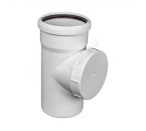 Ревизия PP-M с крышкой бесшумная белая Дн 50 б/нап в/к RTP (РосТурПласт) 24562