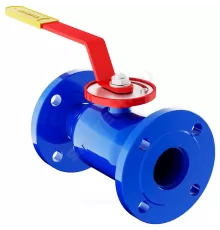 Кран шаровой балансировочный ручной сталь 11с67п 12ЦрФ.00.1 Ду 65 Ру16 фл Kvs=84.5м3/ч полнопроходной без ниппелей Маршал 12ЦрФ.00.1.016.065