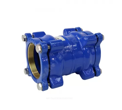 Муфта чугун соединительная для ПЭ труб Ду 300 (Дн 315-315) Ру10/16 ДРК-Е Benarmo 1