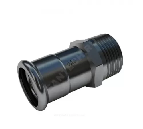 Переход сталь нерж AISI 304 Дн 22х1/2" Ру16 пресс/НР >A< Press Inox IBP PS24243G0220400