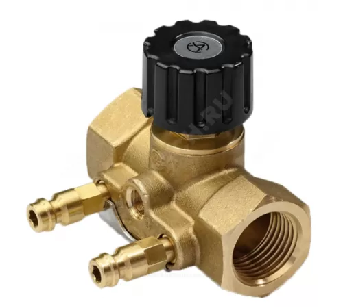 Клапан-партнер балансировочный ручной латунь 2012 Ду 50 G2" Ру16 Тмакс=120 оС ВР Kvs=16м3/ч с измерительными ниппелями для автоматических клапанов EURO Aquasfera 2012-06