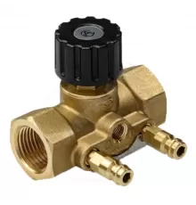 Клапан-партнер балансировочный ручной латунь 2012 Ду 25 G1" Ру16 Тмакс=120 оС ВР Kvs=4м3/ч с измерительными ниппелями для автоматических клапанов EURO Aquasfera 2012-03