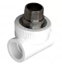 Тройник PP-R комбинированный под ключ белый Дн 40х1 1/4" НР RTP (РосТурПласт) 10760