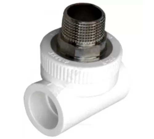 Тройник PP-R комбинированный под ключ белый Дн 40х1 1/4" НР RTP (РосТурПласт) 10760
