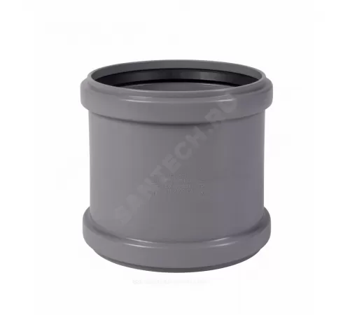 Муфта PP-H двухраструбная серая HT HTMM Дн 160 б/нап в/к Ostendorf 117510