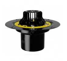 Воронка кровельная VM с вертикальным выпуском PP Дн 160 с листвоуловителем, обжимным фланцем Fachmann 01.005