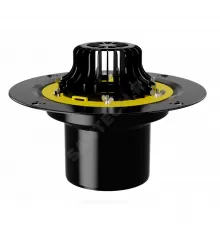 Воронка кровельная VM с вертикальным выпуском PP Дн 160 с листвоуловителем, обжимным фланцем Fachmann 01.005